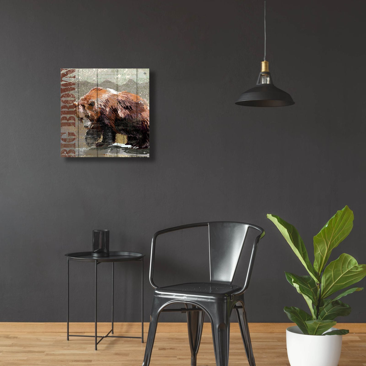 Open Season Bear by Art Licensing Studio - 24x24 acrylic wall art in a room
