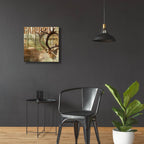 Open Season Caribou by Art Licensing Studio - 24x24 acrylic wall art in a room