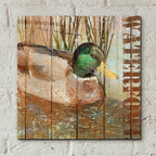Open Season Mallard by Art Licensing Studio - 12x12 acrylic wall art in a room