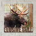 Open Season Moose by Art Licensing Studio - 12x12 acrylic wall art in a room