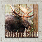 Open Season Moose by Art Licensing Studio - 12x12 acrylic wall art in a room