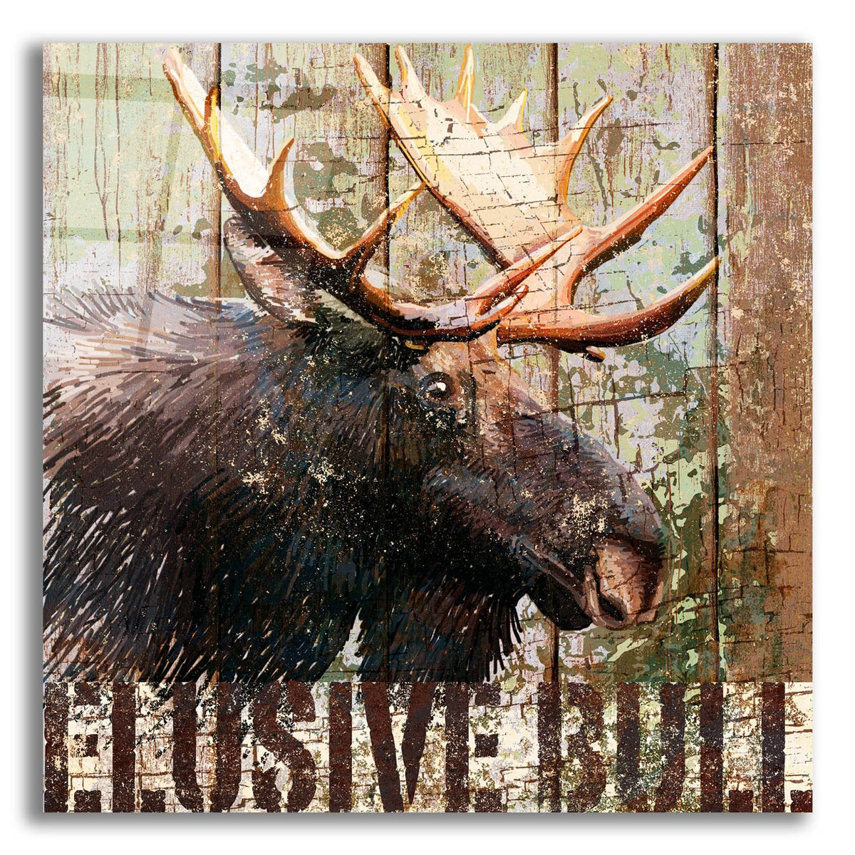 Open Season Moose by Art Licensing Studio acrylic glass wall art