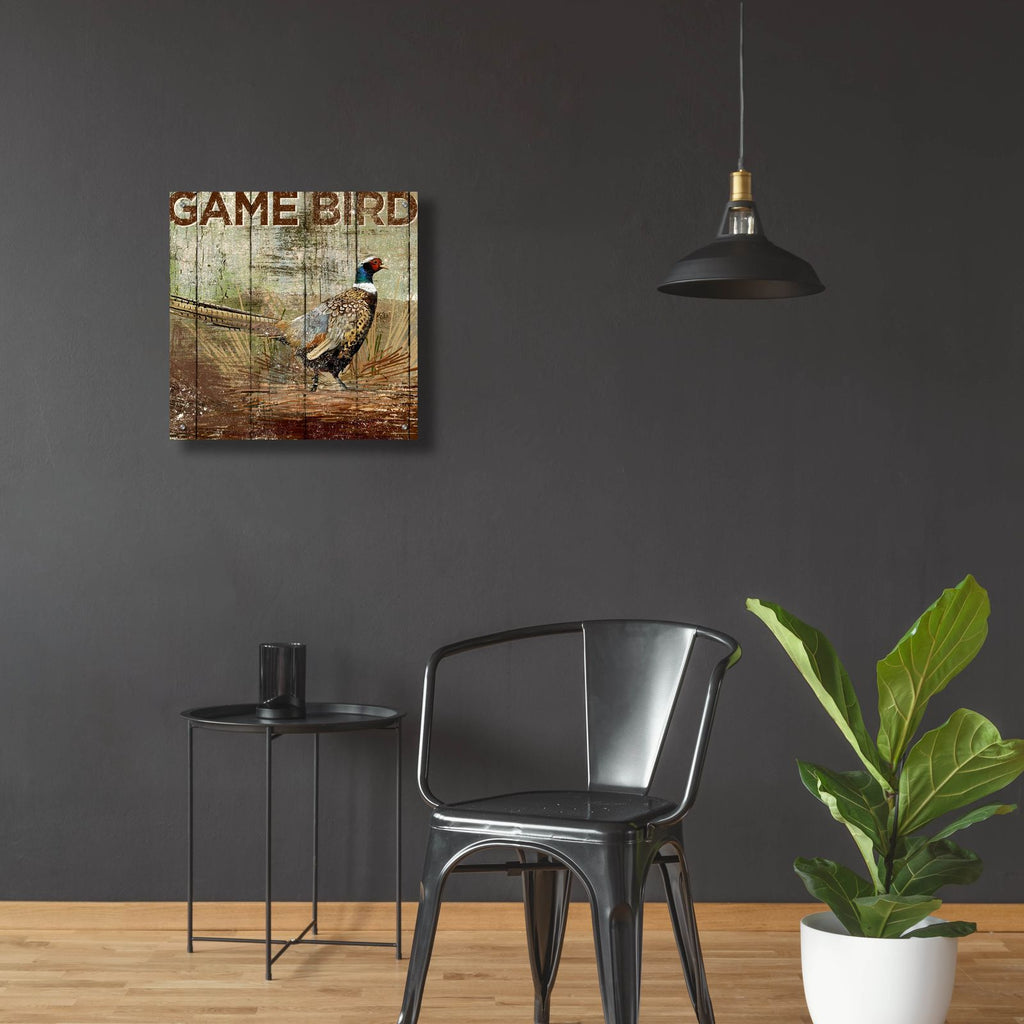 Open Season Pheasant by Art Licensing Studio - 24x24 acrylic wall art in a room