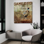 Open Season Pheasant by Art Licensing Studio - 36x36 acrylic wall art in a room