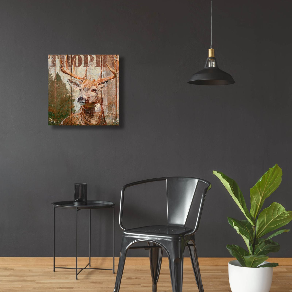 Open Season Trophy by Art Licensing Studio - 24x24 acrylic wall art in a room