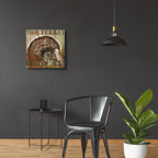Open Season Turkey by Art Licensing Studio - 24x24 acrylic wall art in a room