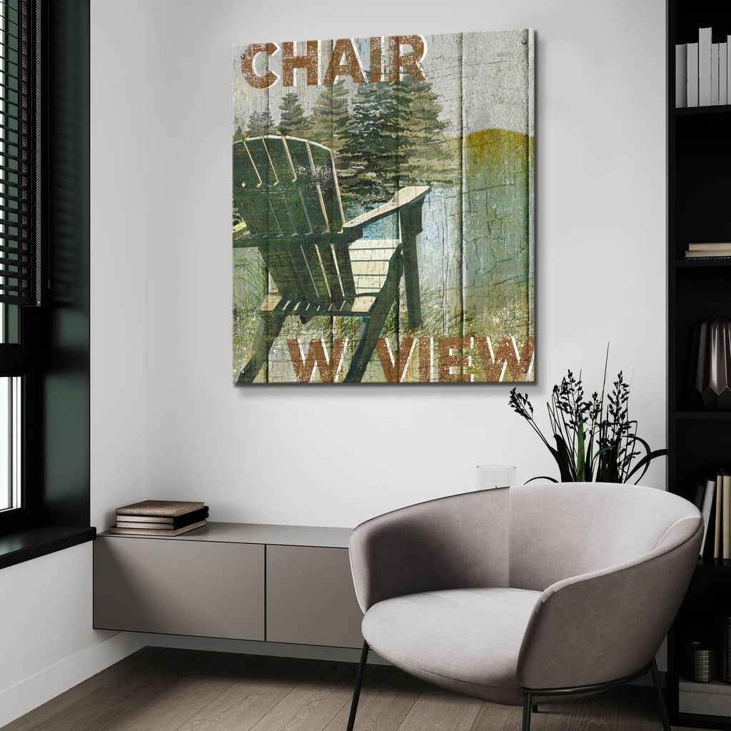 Open Season Viewing by Art Licensing Studio - 36x36 acrylic wall art in a room