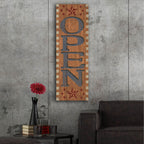 Open Sign 2 by Art Licensing Studio - 16x48 acrylic wall art in a room