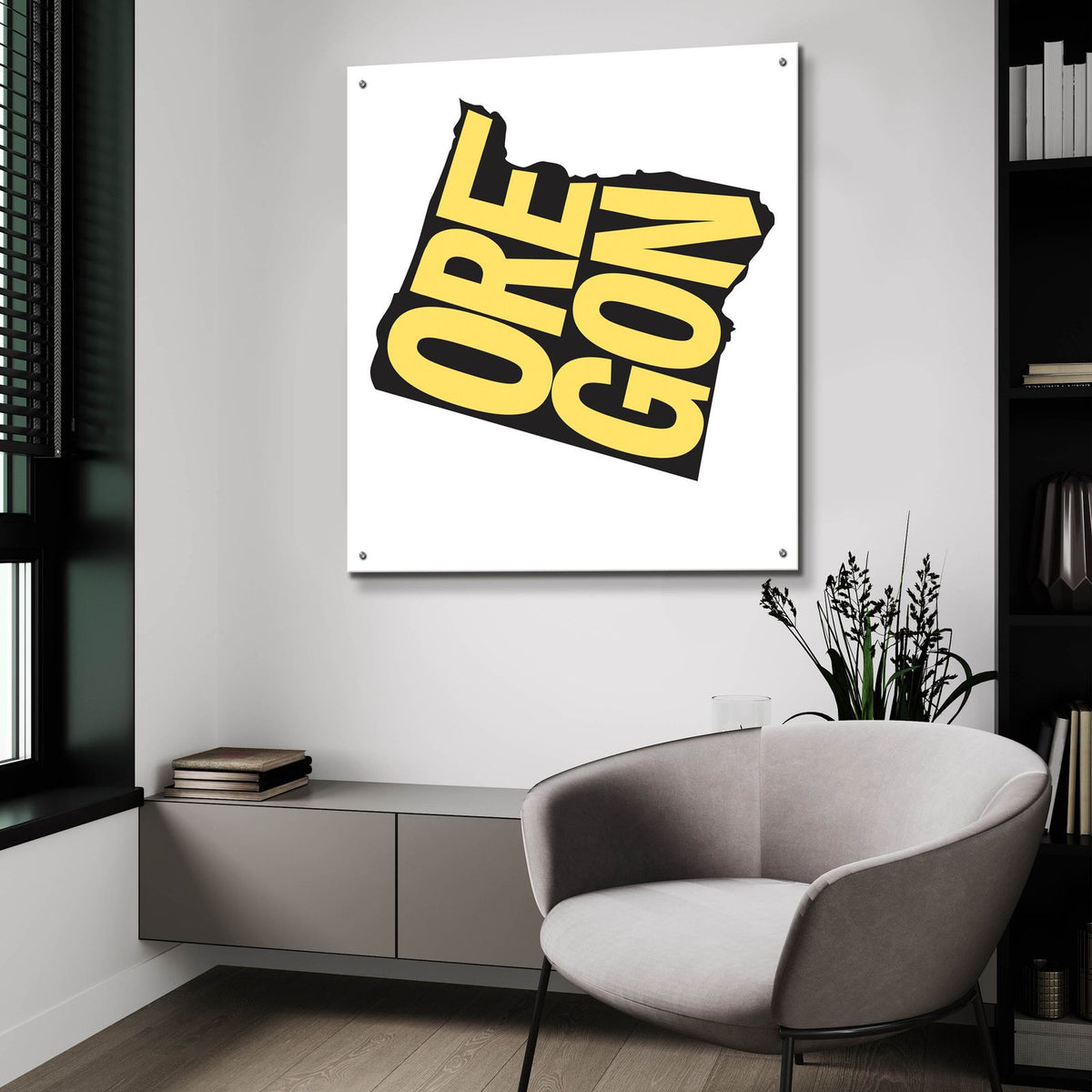 Oregon 2 by Art Licensing Studio - 36x36 acrylic wall art in a room