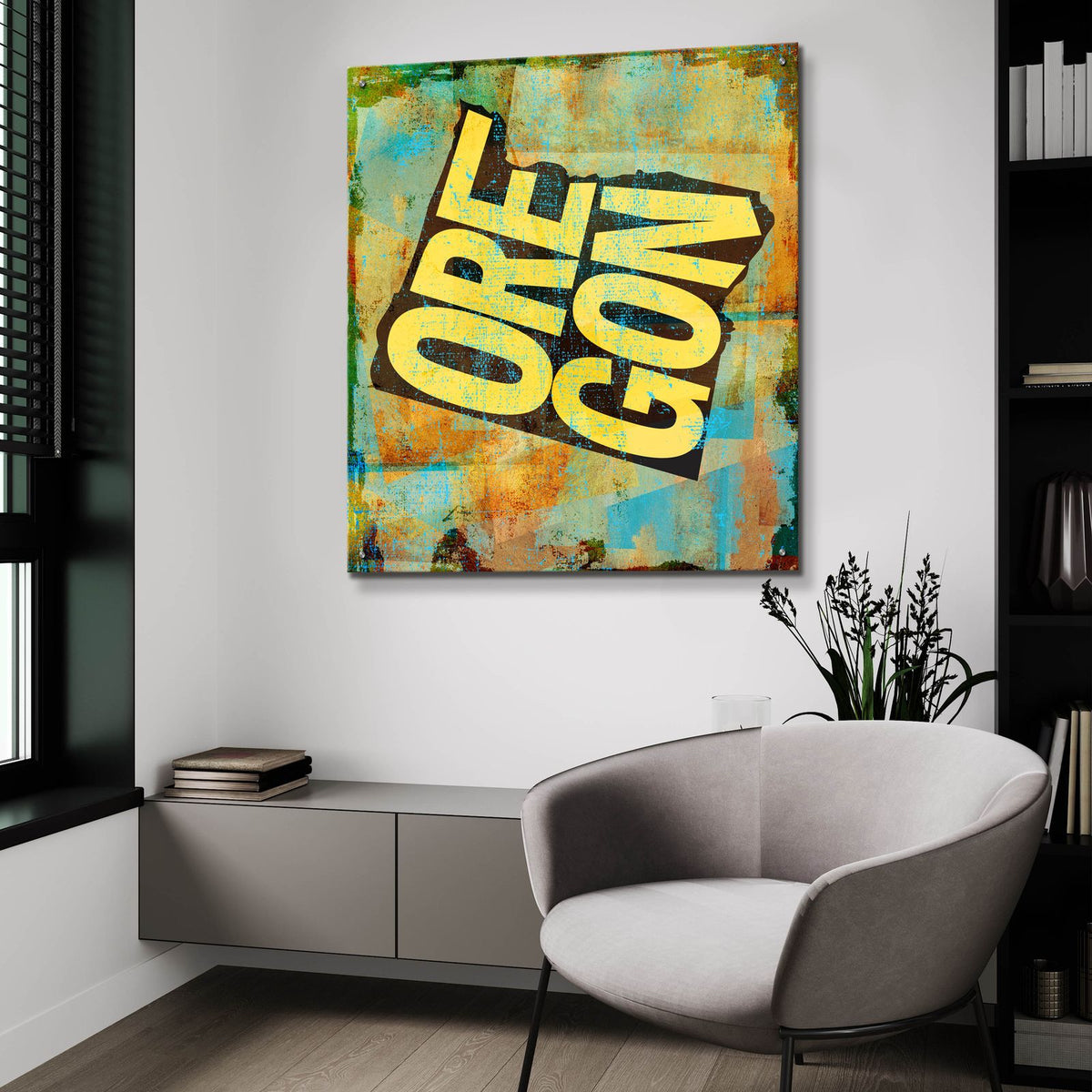 Oregon by Art Licensing Studio - 36x36 acrylic wall art in a room