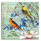 Oriole Bird Botanical by Art Licensing Studio acrylic glass wall art