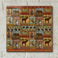 Patchwork Lodge And Cabin by Art Licensing Studio - 12x12 acrylic wall art in a room