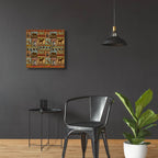 Patchwork Lodge And Cabin by Art Licensing Studio - 24x24 acrylic wall art in a room