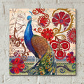 Peacock Dcor 2 by Art Licensing Studio - 12x12 acrylic wall art in a room