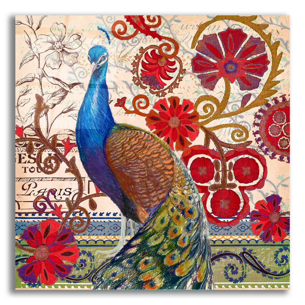 Peacock Dcor 2 by Art Licensing Studio acrylic glass wall art