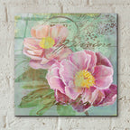 Peony Garden 1 by Art Licensing Studio - 12x12 acrylic wall art in a room