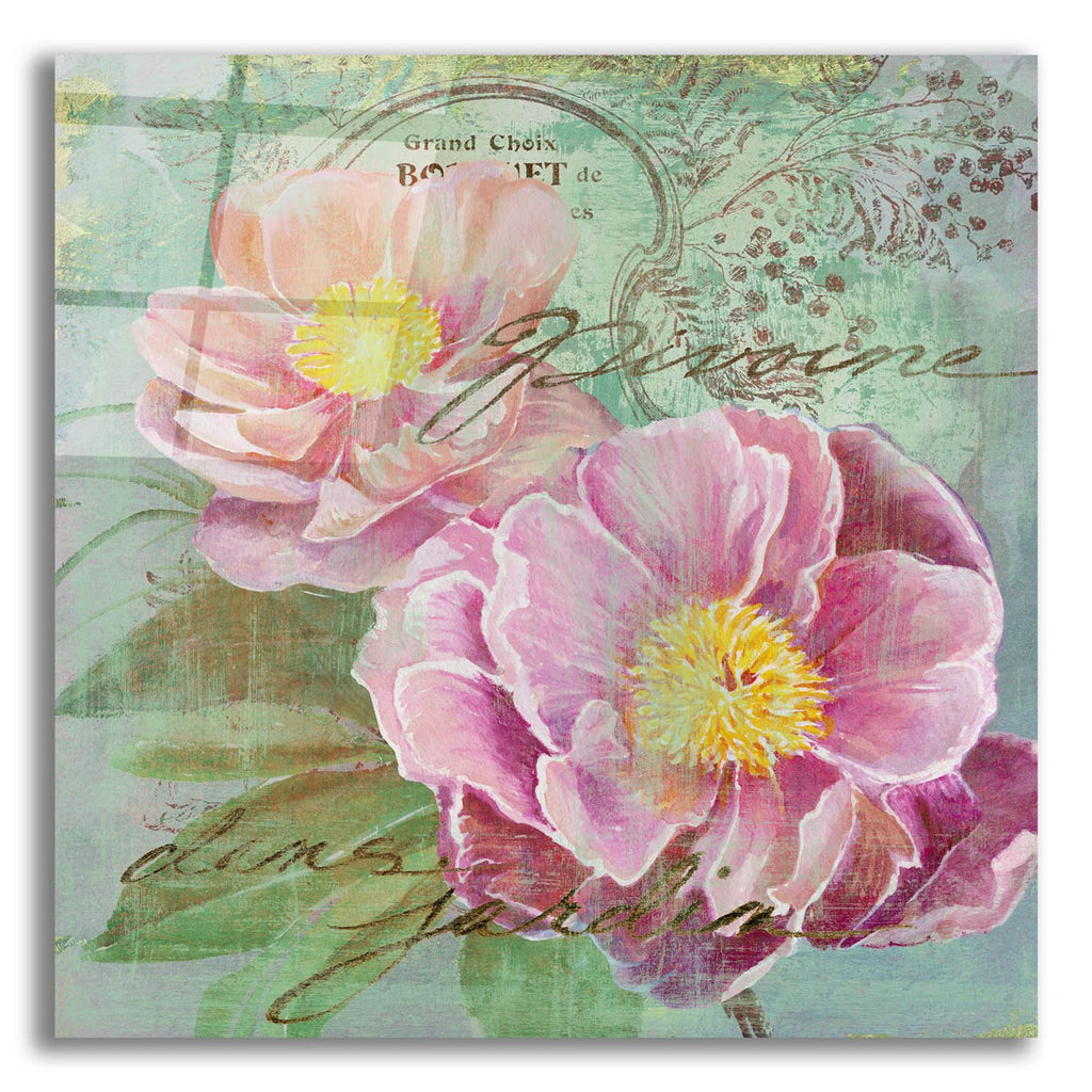 Peony Garden 1 by Art Licensing Studio acrylic glass wall art