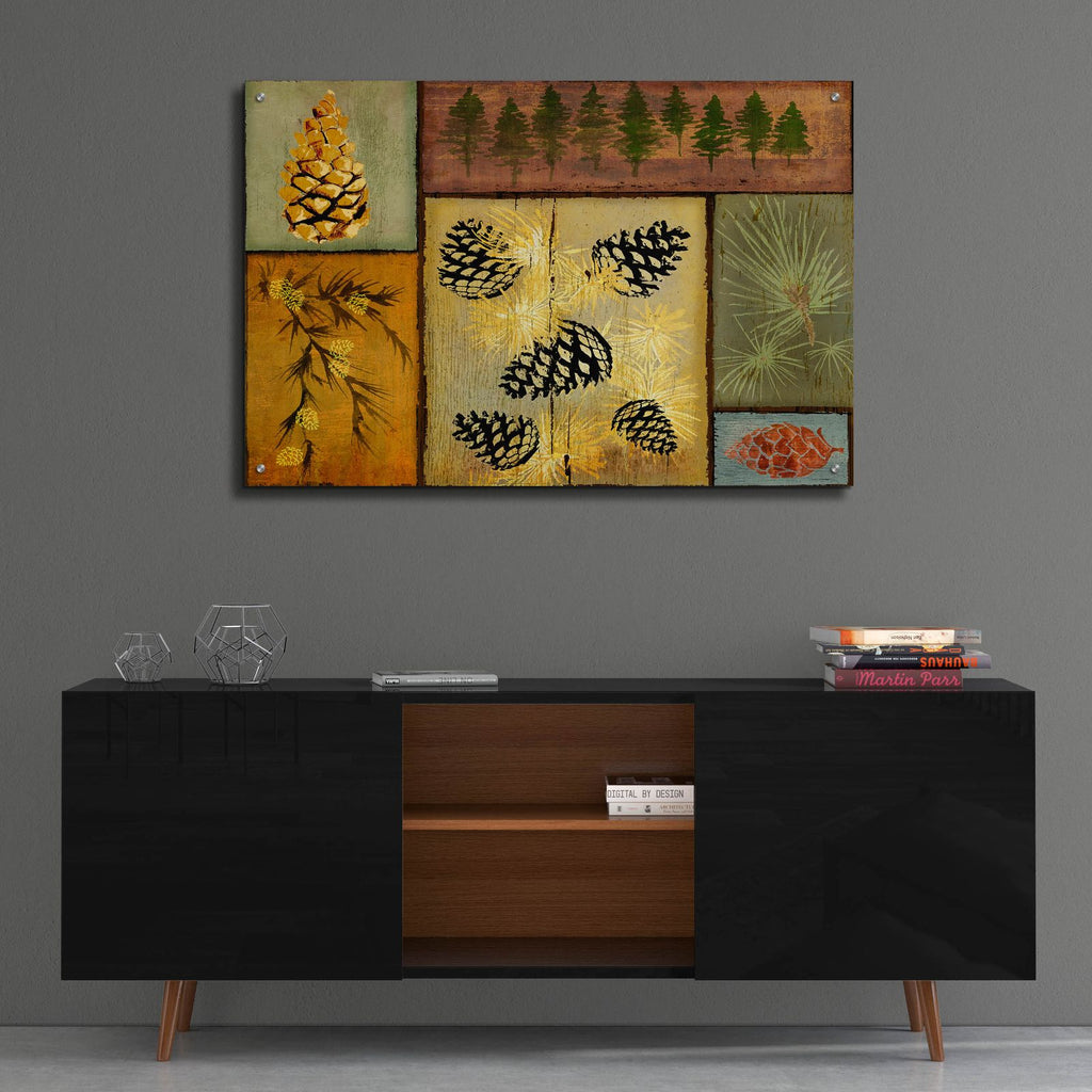 Pines And Oak 1 by Art Licensing Studio - 36x24 acrylic wall art in a room