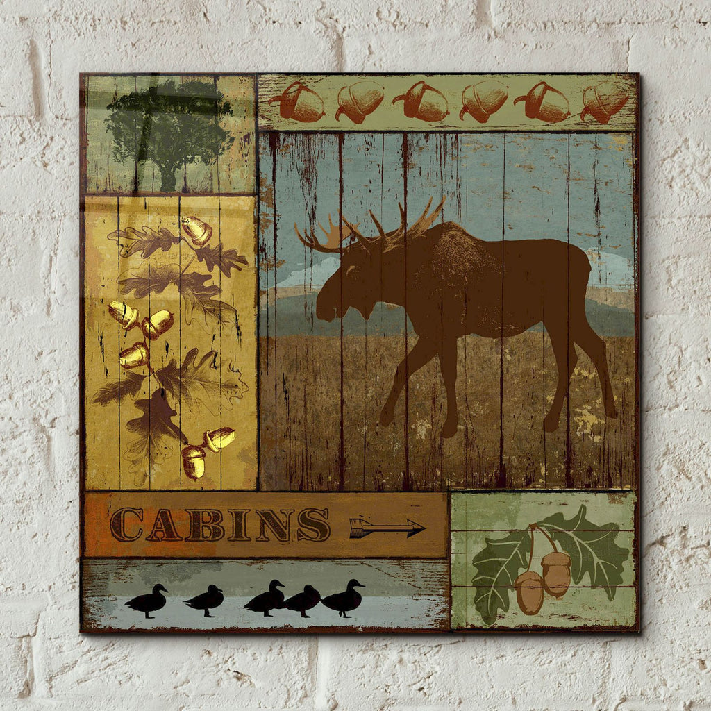 Pines And Oaks 4 by Art Licensing Studio - 12x12 acrylic wall art in a room