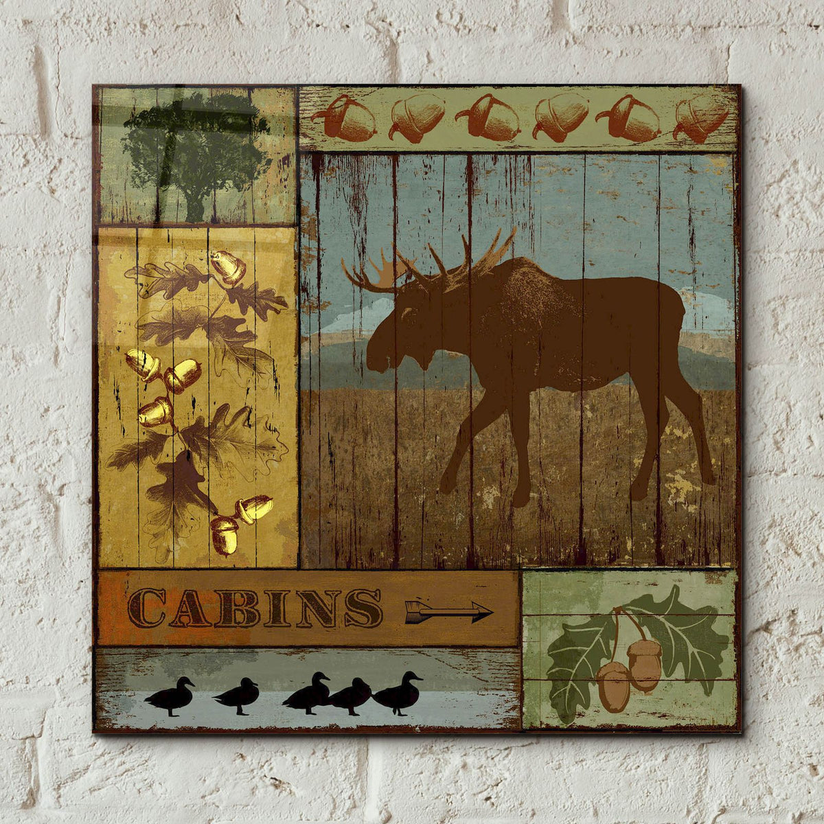 Pines And Oaks 4 by Art Licensing Studio - 12x12 acrylic wall art in a room