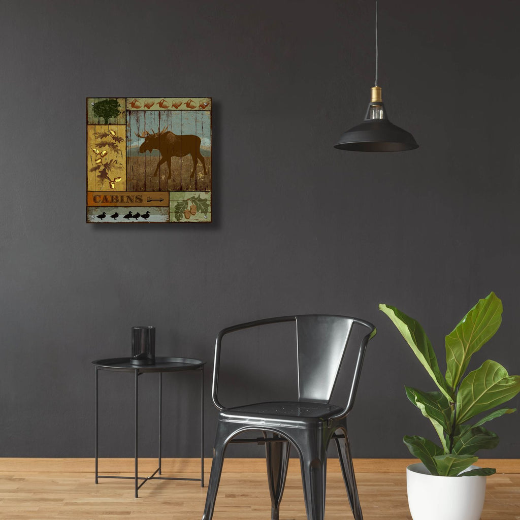 Pines And Oaks 4 by Art Licensing Studio - 24x24 acrylic wall art in a room