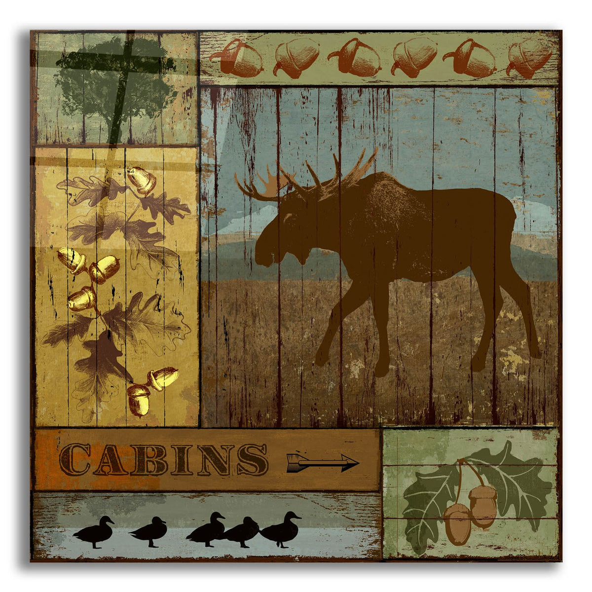 Pines And Oaks 4 by Art Licensing Studio acrylic glass wall art