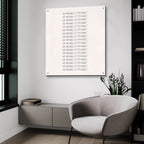 Possible by Art Licensing Studio - 36x36 acrylic wall art in a room