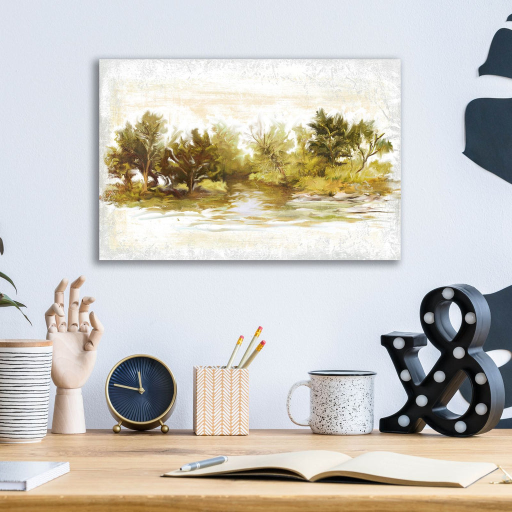 River Bank Bend by Art Licensing Studio - 16x12 acrylic wall art in a room