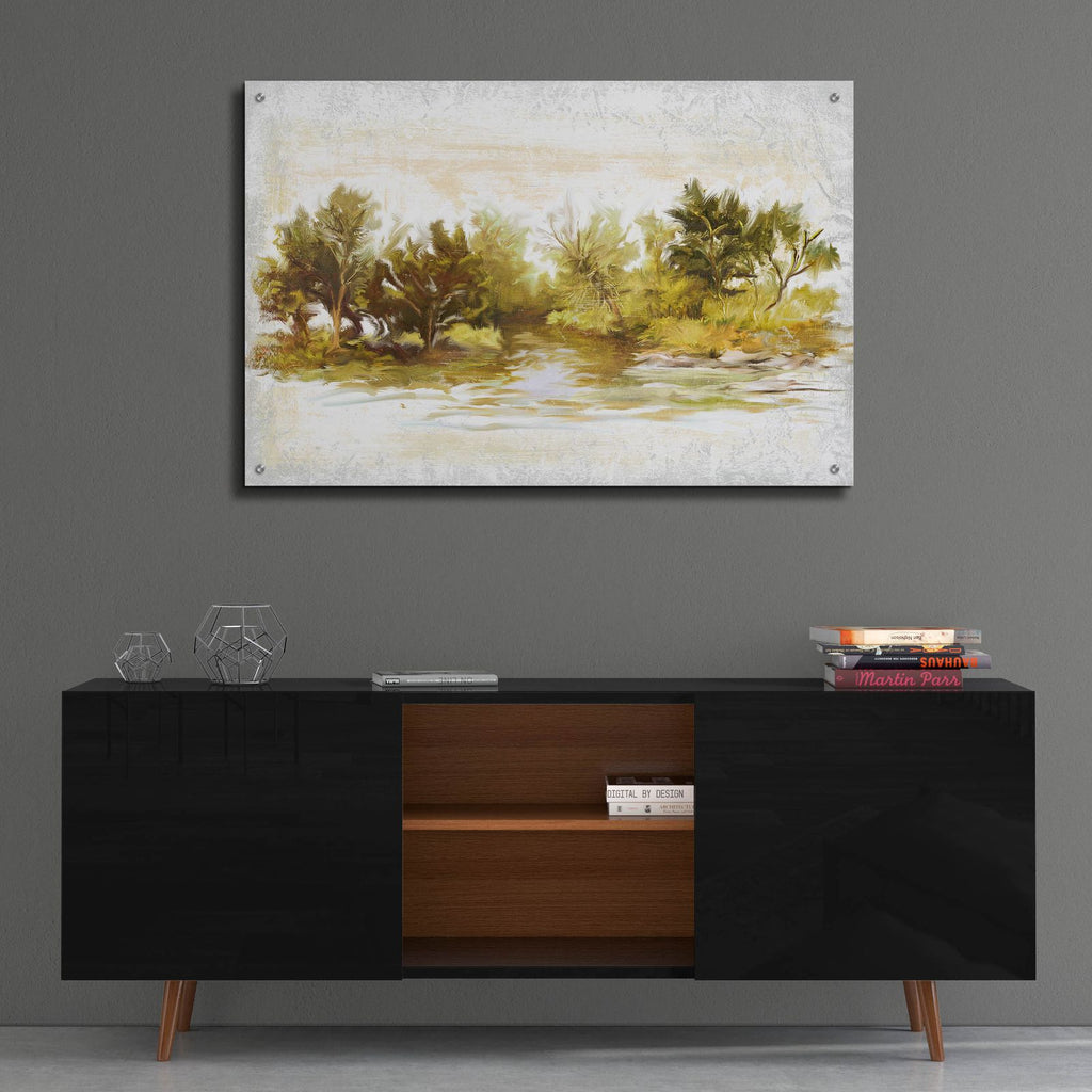 River Bank Bend by Art Licensing Studio - 36x24 acrylic wall art in a room