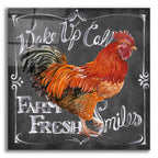 Rooster On Chalkboard 2 by Art Licensing Studio acrylic glass wall art