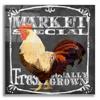 Rooster On Chalkboard 4 by Art Licensing Studio acrylic glass wall art