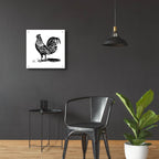 Rooster Ready by Art Licensing Studio - 24x24 acrylic wall art in a room