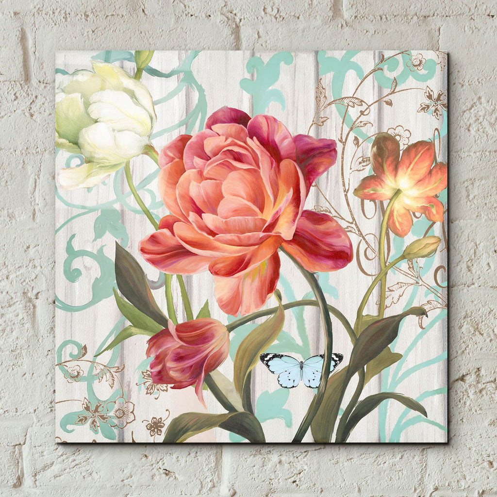 Rose Refresh by Art Licensing Studio - 12x12 acrylic wall art in a room