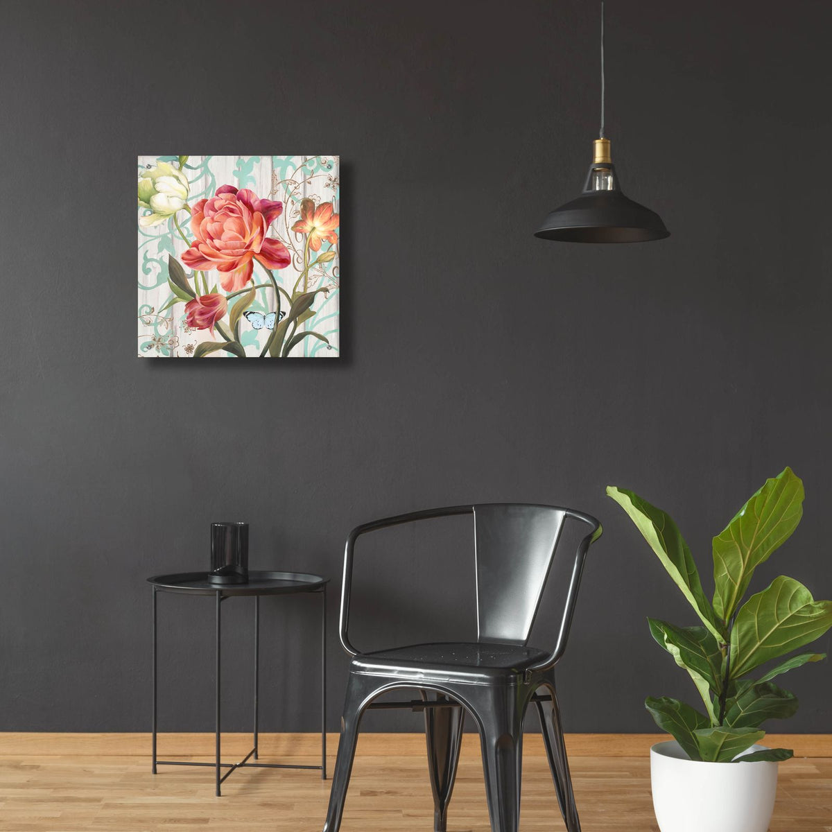 Rose Refresh by Art Licensing Studio - 24x24 acrylic wall art in a room