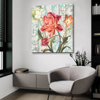 Rose Refresh by Art Licensing Studio - 36x36 acrylic wall art in a room