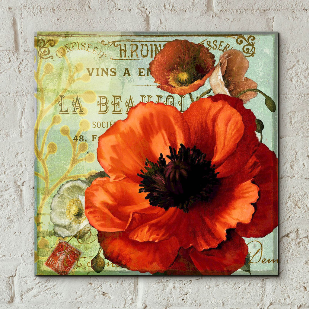 Rouge From The Garden 3 by Art Licensing Studio - 12x12 acrylic wall art in a room