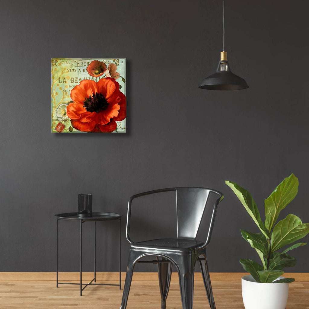 Rouge From The Garden 3 by Art Licensing Studio - 24x24 acrylic wall art in a room