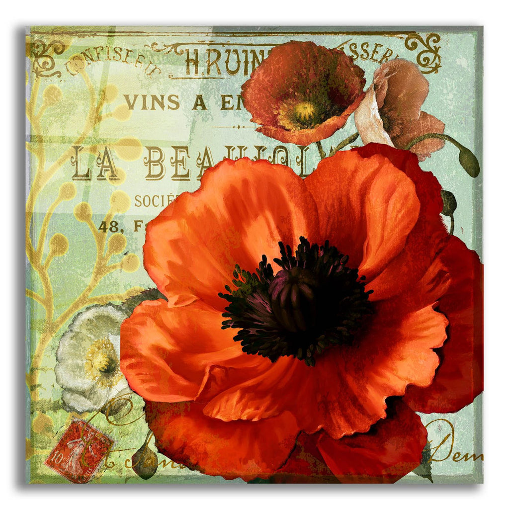 Rouge From The Garden 3 by Art Licensing Studio acrylic glass wall art