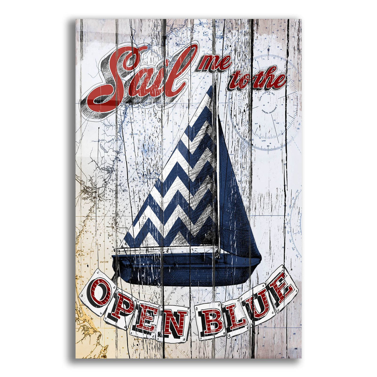 Sail Me by Art Licensing Studio acrylic glass wall art