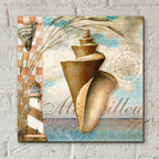 Shell Dreams 1 by Art Licensing Studio - 12x12 acrylic wall art in a room