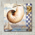 Shell Dreams 2 by Art Licensing Studio - 12x12 acrylic wall art in a room