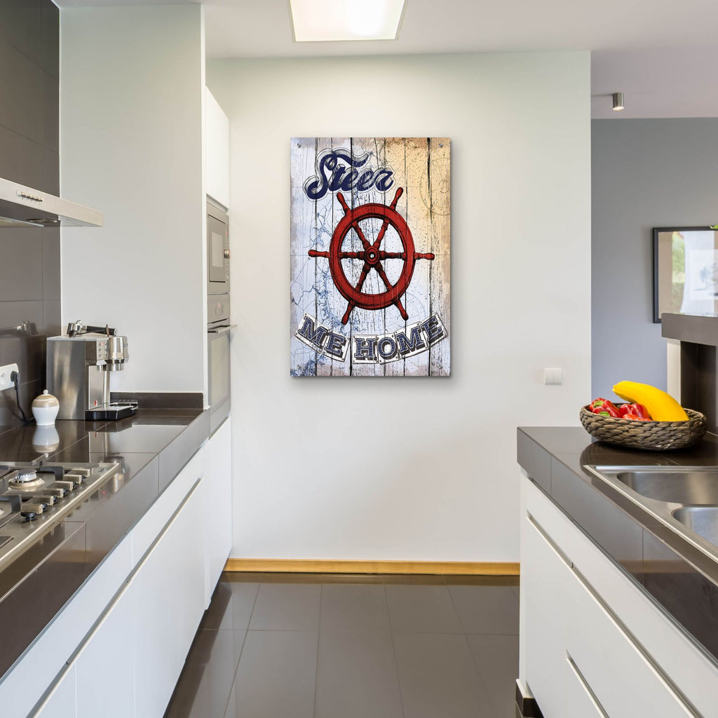 Shipwheel by Art Licensing Studio - 24x36 acrylic wall art in a room