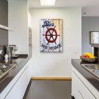 Shipwheel by Art Licensing Studio - 24x36 acrylic wall art in a room