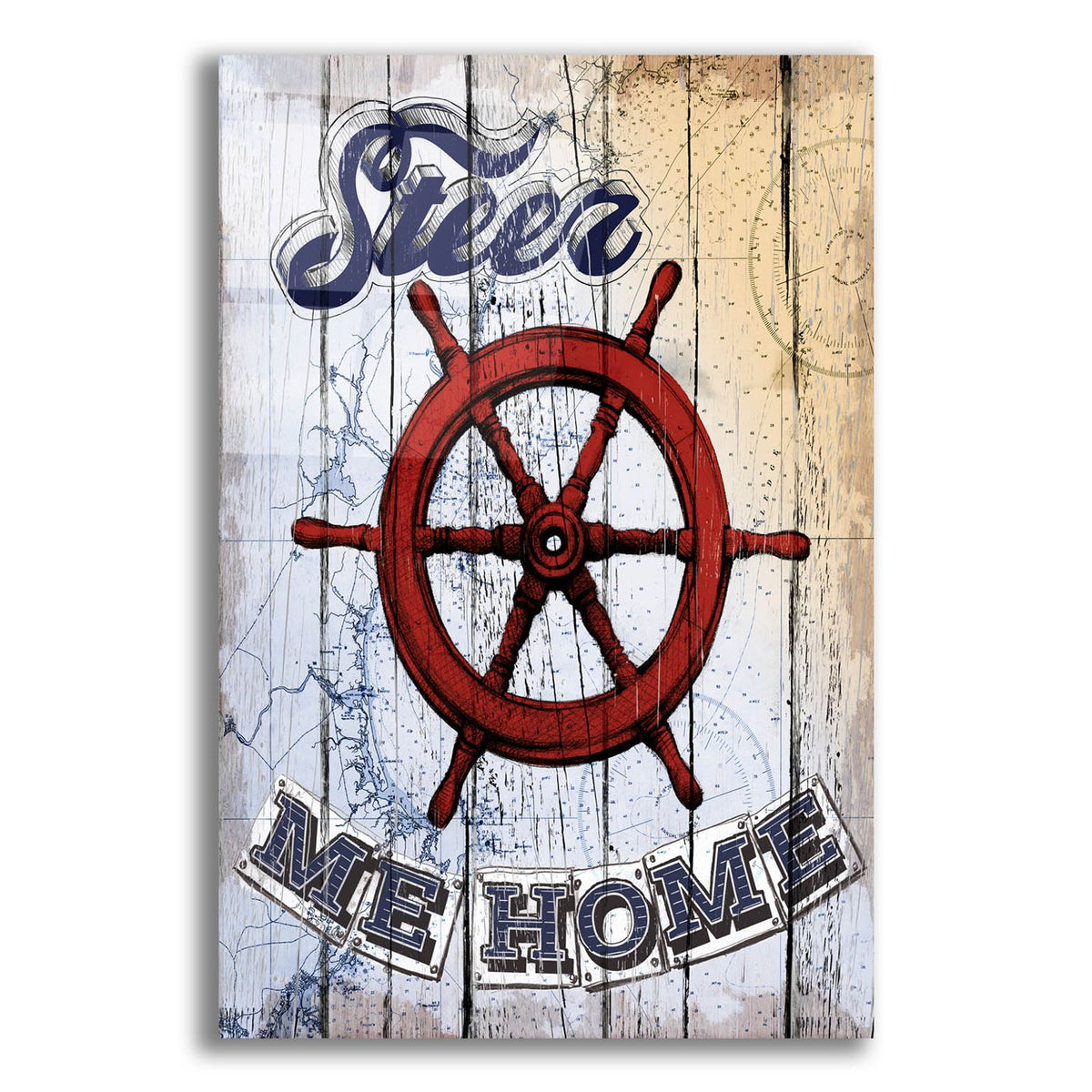 Shipwheel by Art Licensing Studio acrylic glass wall art