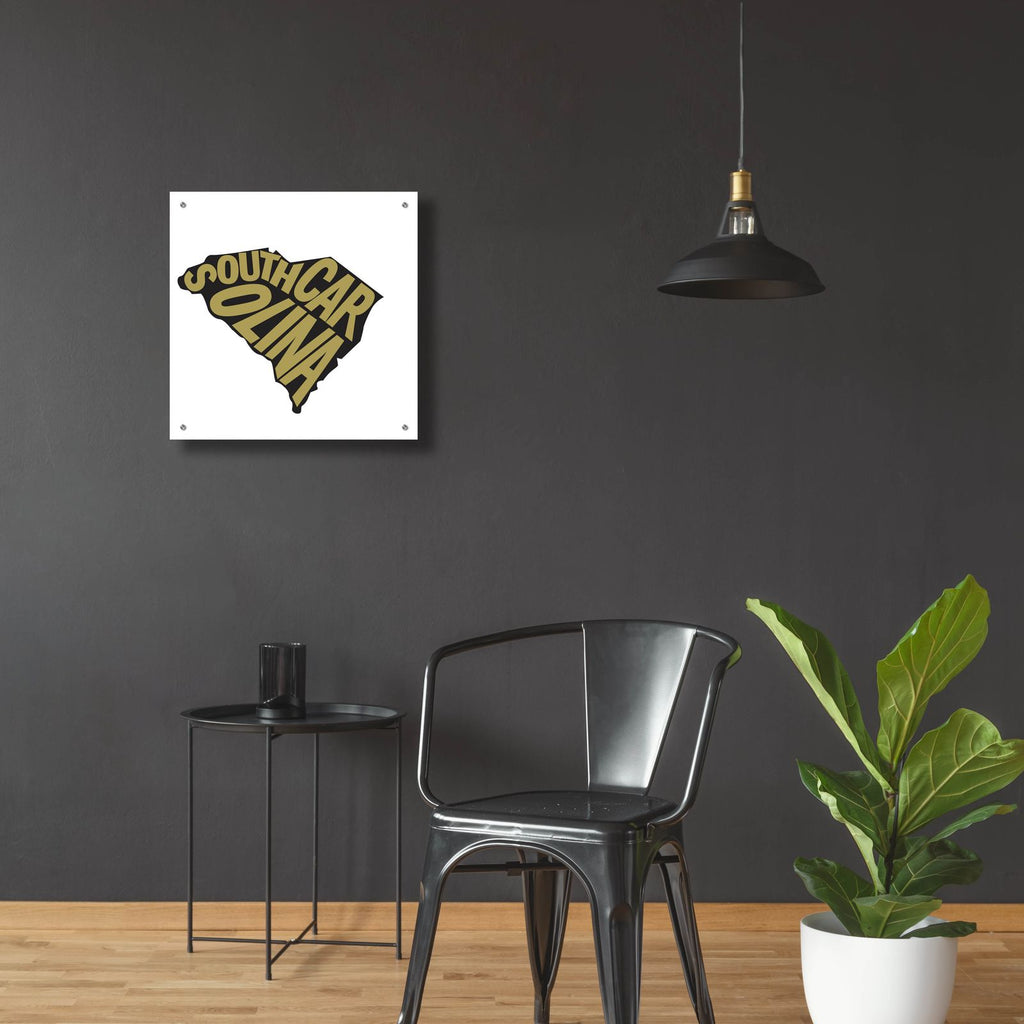 South Carolina 2 by Art Licensing Studio - 24x24 acrylic wall art in a room
