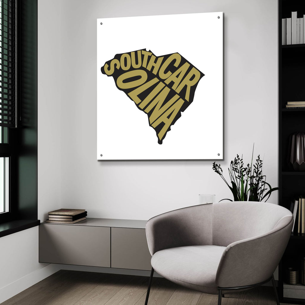 South Carolina 2 by Art Licensing Studio - 36x36 acrylic wall art in a room