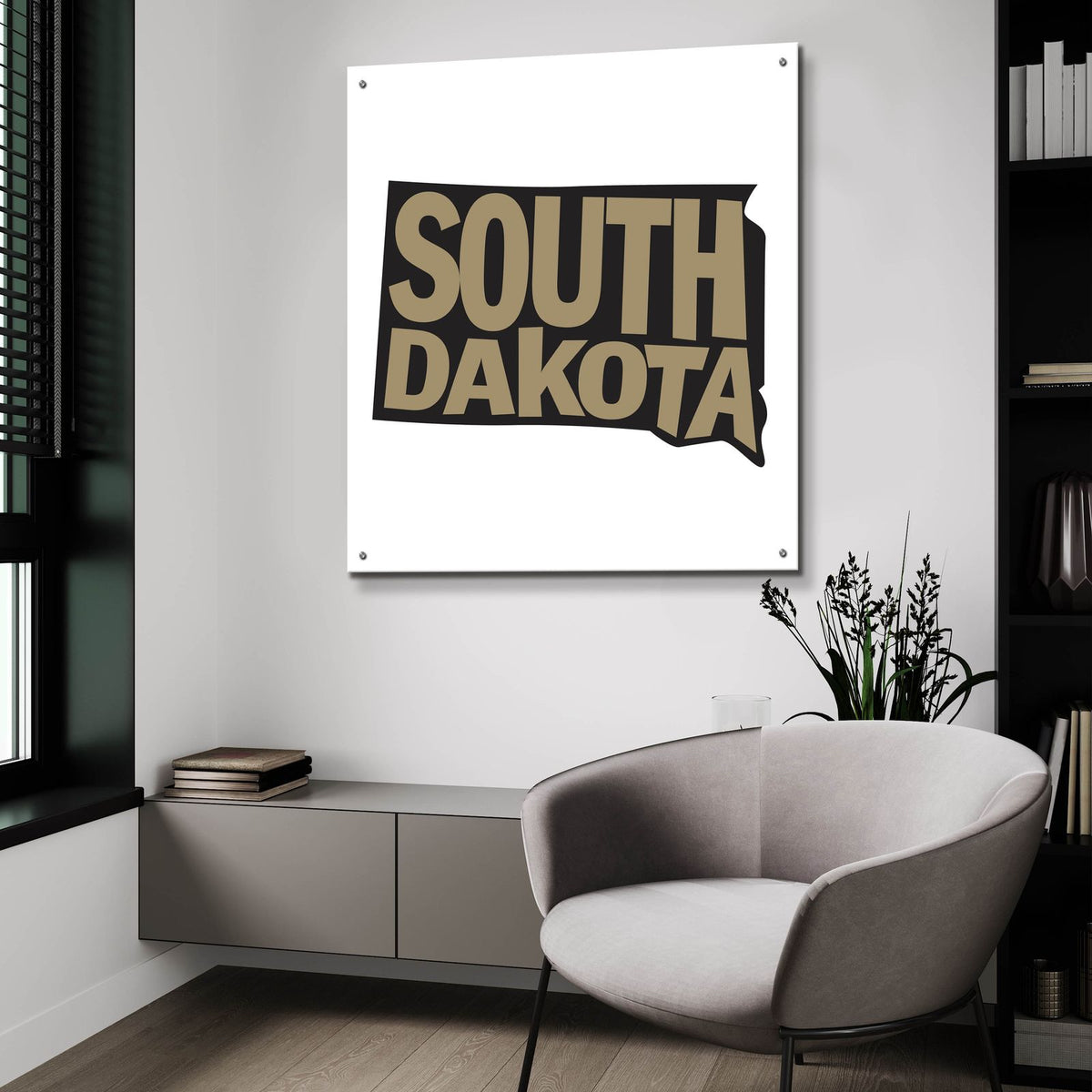 South Dakota by Art Licensing Studio - 36x36 acrylic wall art in a room
