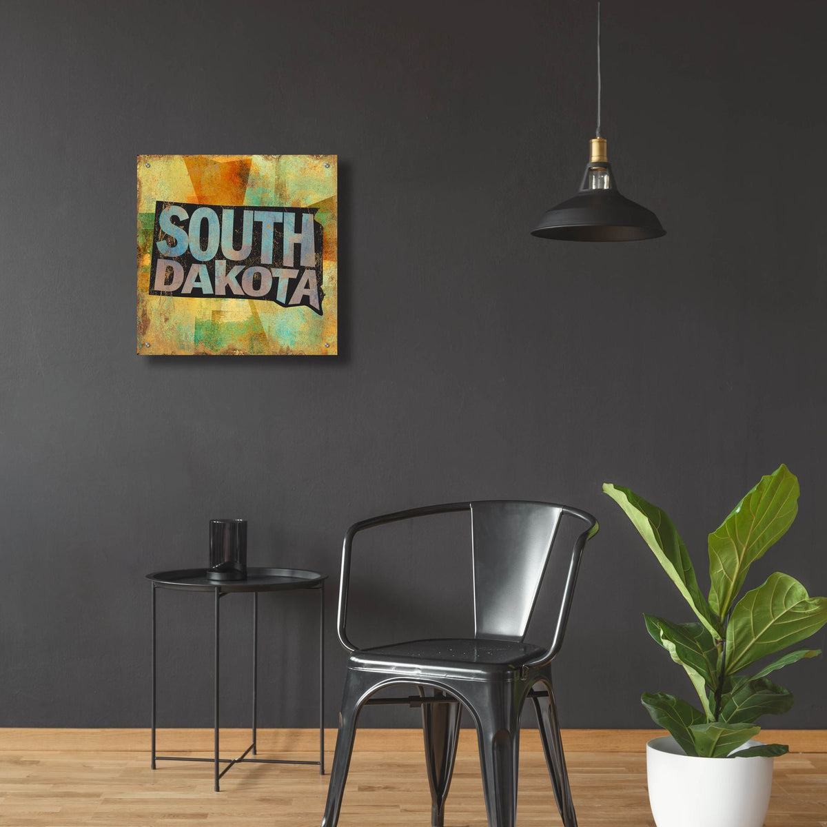 South Dakota 2 by Art Licensing Studio - 24x24 acrylic wall art in a room