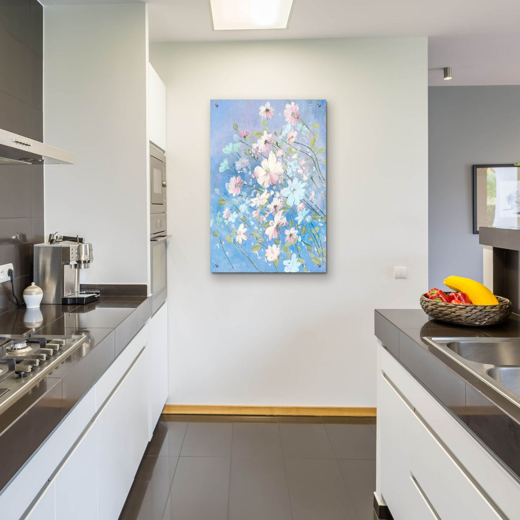 Spring Morning In Blue by Art Licensing Studio - 24x36 acrylic wall art in a room