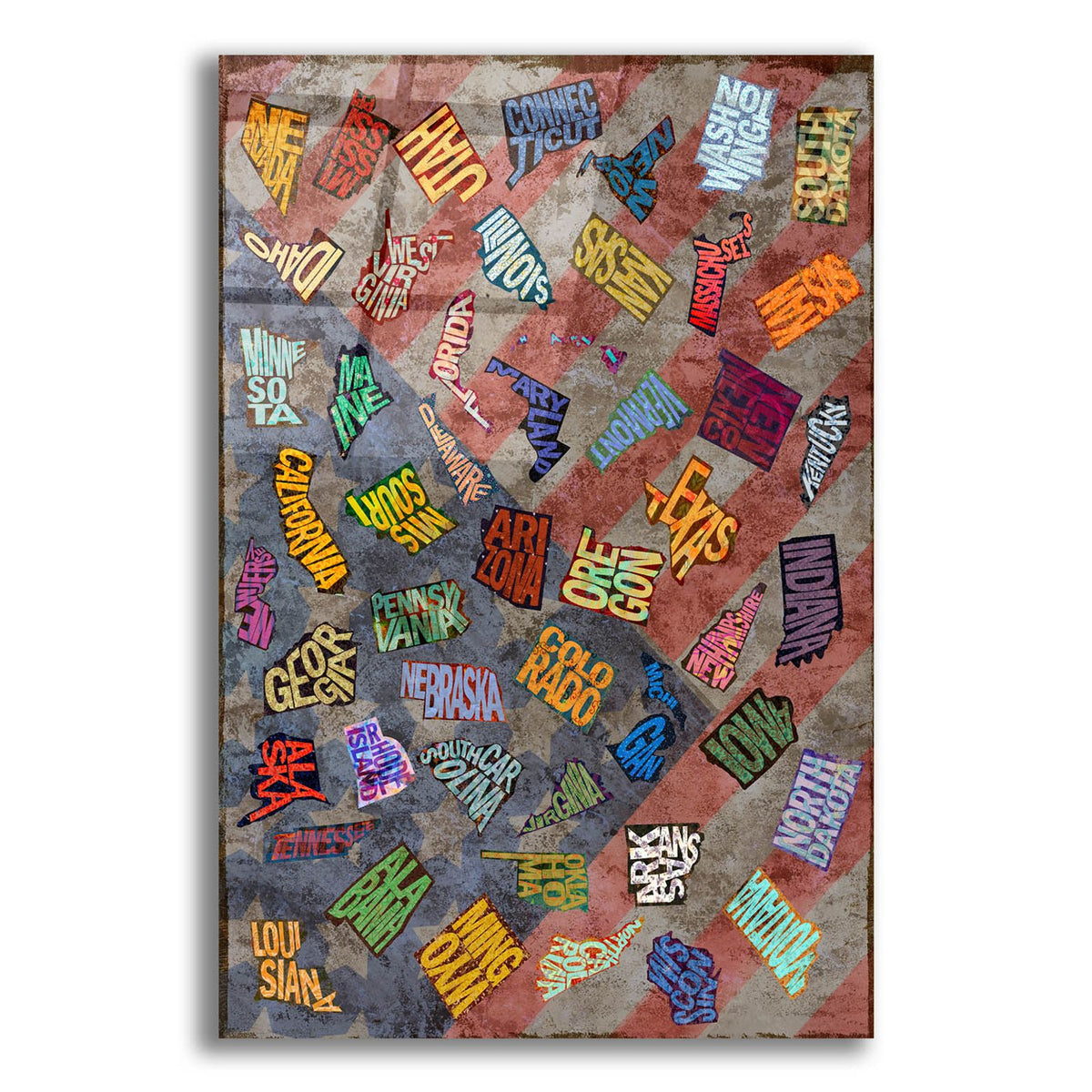 State Toss by Art Licensing Studio acrylic glass wall art
